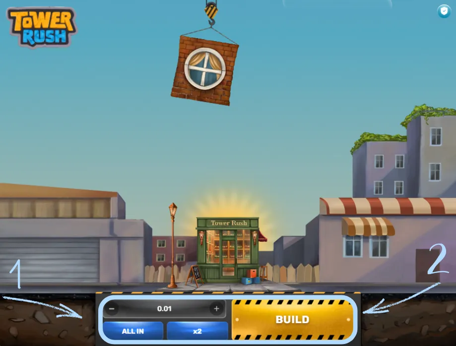 Scegli puntata nel pannello, premi Build